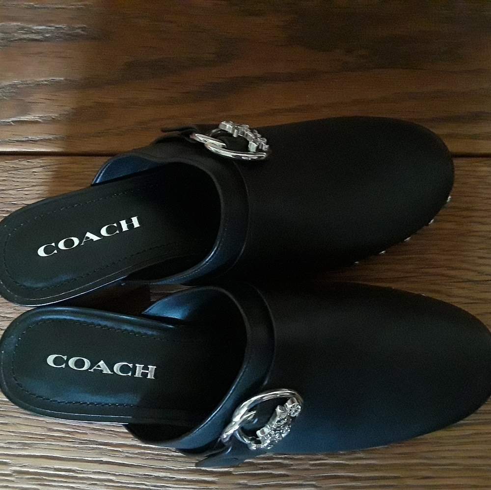 Coach Clogs Size 8  Black